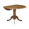 International Concepts Round 42 in Round Dual Drop Leaf Pedestal Table, Pecan, 42 in W, 42 in L, 29.5 in H, Wood, Pecan T59-42DP - alternate 9